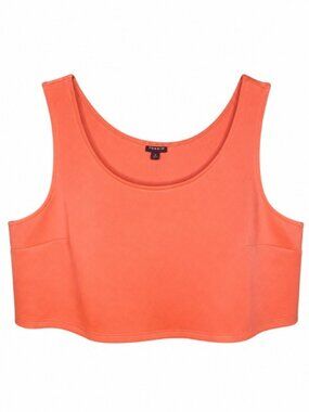 TORRID Cropped Neon Orange Tank Top - Size 2X